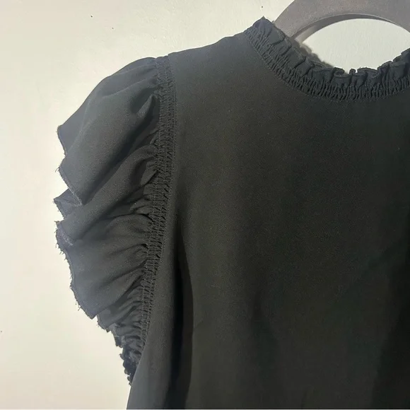 KATE SPADE Ruffle-sleeve Crepe Dress - Picture 4 of 8